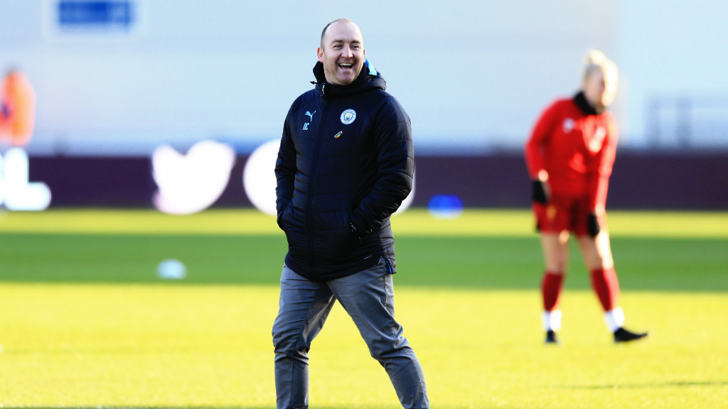 RELAXED: Nick Cushing was in good spirits before kick-off.