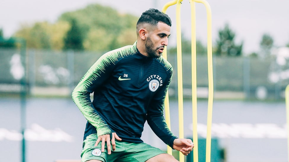 RIYAD : Mahrez looks in fine form.