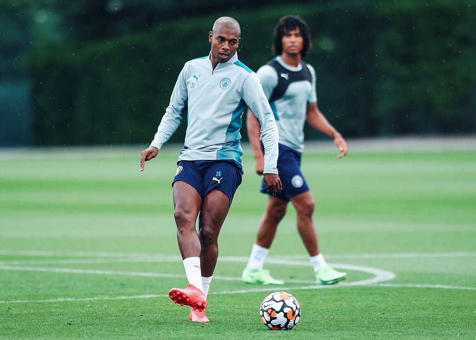 BY THE RIGHT: The focus for Fernandinho and City is now Saturday's latest pre-season friendly at home to Barnsley