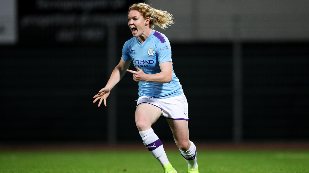 AOIFE ECSTASY: Aoife Mannion celebrates her first City goal