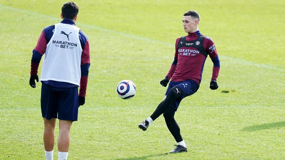 CLOSE CONTROL: Phil Foden shows off his skills