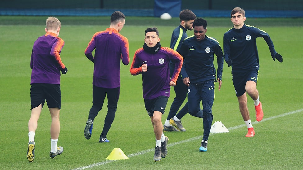 YOUNG BUCKS : Ian Carlo Poveda leads the way as our young Blues prepare for Germany