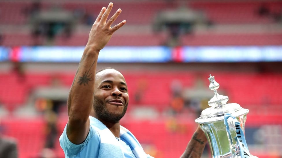 RAHEEM STERLING, HE'S TOP OF THE LEAGUE : He's also an FA Cup, League Cup and Community Shield winner...