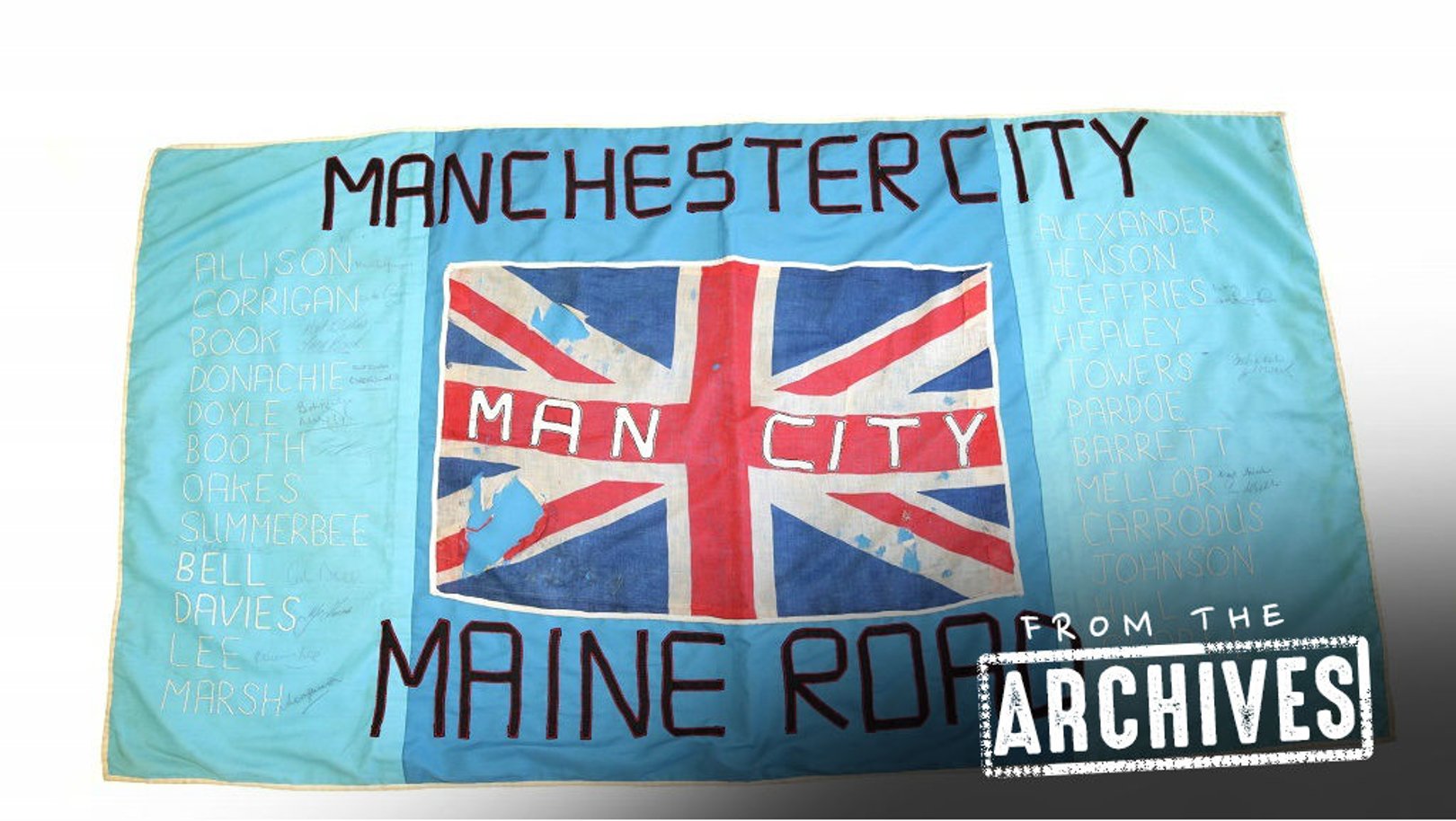  From the archives: The much-loved Maine Road flag