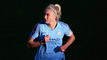 CAPTAIN'S CALL: Steph Houghton has urged City to carry on the momentum built up before the Christmas break