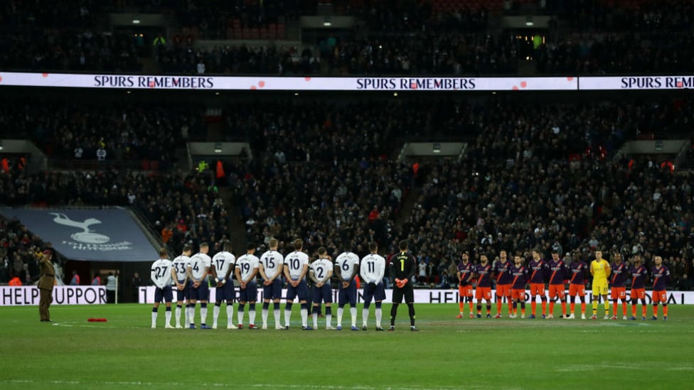 REMEMBRANCE : A minutes silence before kick-off.