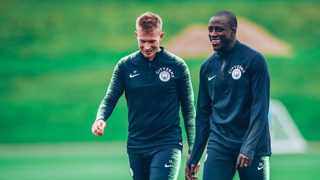 DUO: Kevin De Bruyne and Benjamin Mendy.