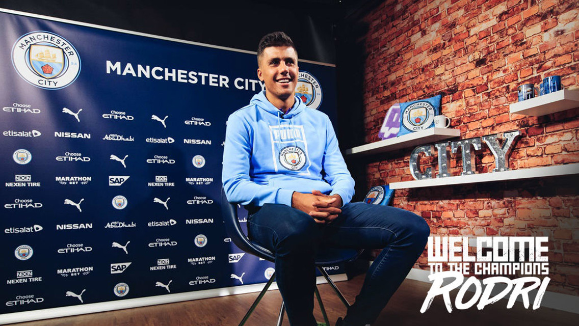 Rodri: Primeira entrevista do novo reforço