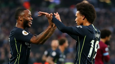 LETHAL: Leroy Sane believes teammate and close friend Raheem Sterling is approaching the best form of his career.