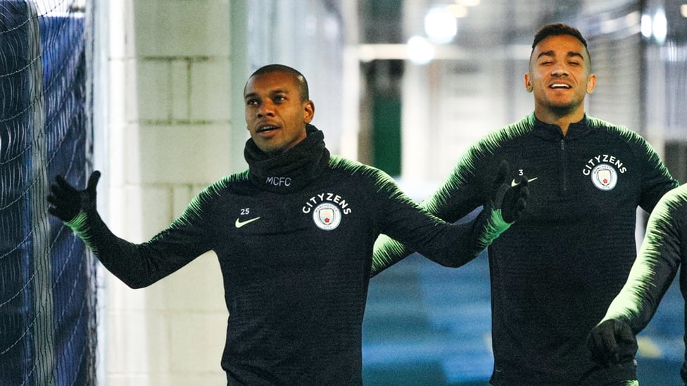 BRILLIANT BRAZILIANS : Fernandinho and Danilo.