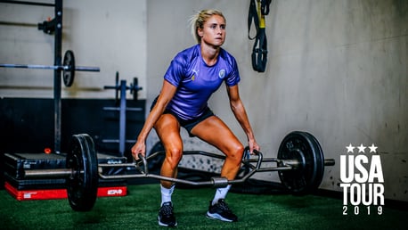 LEAD BY EXAMPLE: Strength and conditioning - skipper Steph Houghton style!
