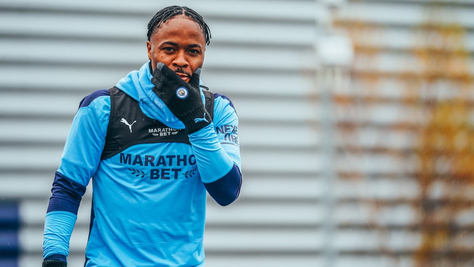 Sterling effort, Raheem : Back in training - thankfully!