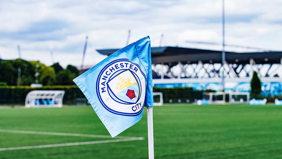 FUN IN THE SUN : Our club crest glistens at the CFA in the summer sun!