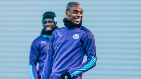 EXTRA LAYERS: The cold doesn't seem to be bothering Fernandinho