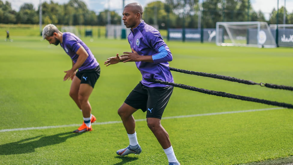 HE'S BACK : Fernandinho gets back into the swing of things