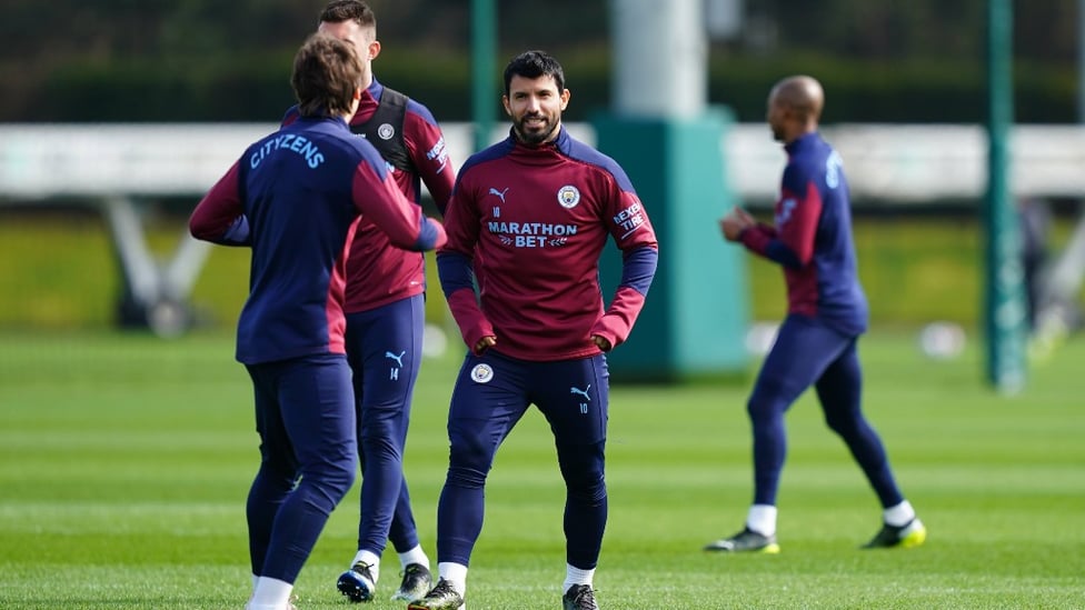 SUPER SERGIO: Our record goalscorer gears up for the session