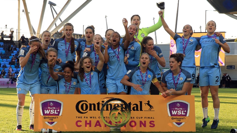 DOUBLE JOY : A second Conti Cup Final victory to complete a league and cup double