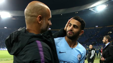 PROUD: Pep Guardiola praised Riyad Mahrez for his reaction, following a difficult 48 hours...