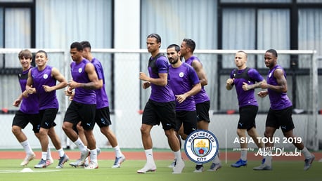 Training: Squad put through paces in Shanghai