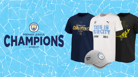 Shop now: City’s Premier League Champions range