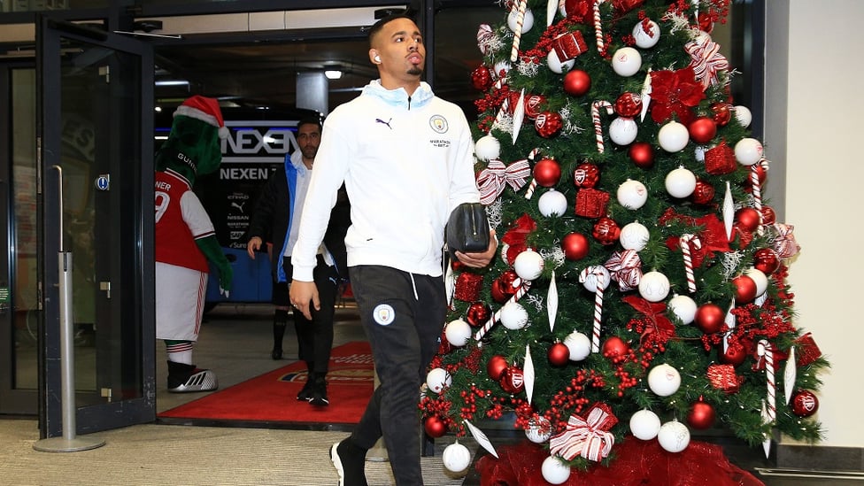 GIFTS FOR THE GAB? Away-day specialist Gabriel Jesus will be hoping for a few gifts from the Gunners' defence