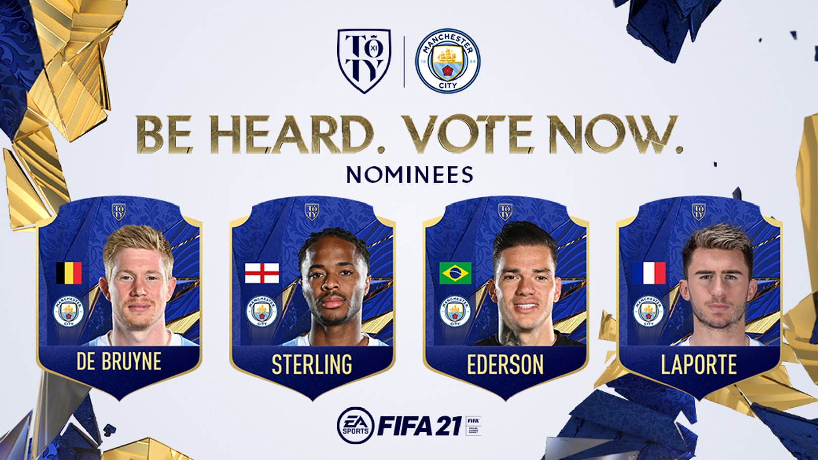 EA SPORTS FIFA 21 Team of the Year: Four City stars up for vote