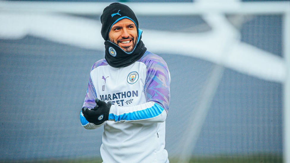 GLOVE STORY : Sergio Aguero and his City colleagues are eyeing a third consecutive Carabao Cup final appearance