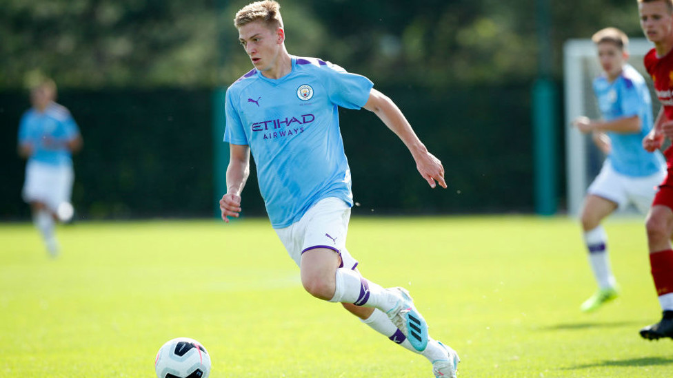 ON TARGET : Liam Delap came on off the bench and was also on target for City