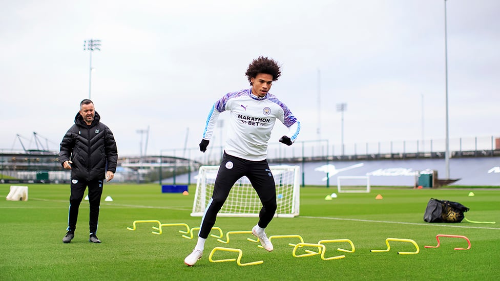 BEST FOOT FORWARD : Leroy Sane on the road to recovery at the CFA
