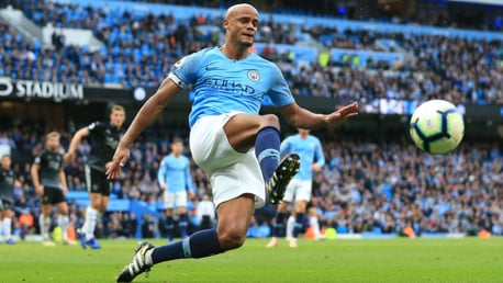 GOOD KOMPANY: Vincent heaped praise on John Stones after our 5-0 win over Burnley