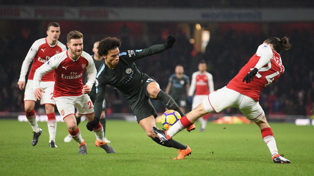 Which TV channel is Arsenal v City on?