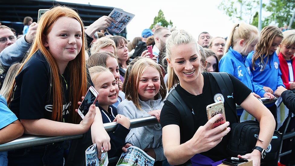 AUTOGRAPH ALLEY : Smiles and celebrations with Gemma Bonner.