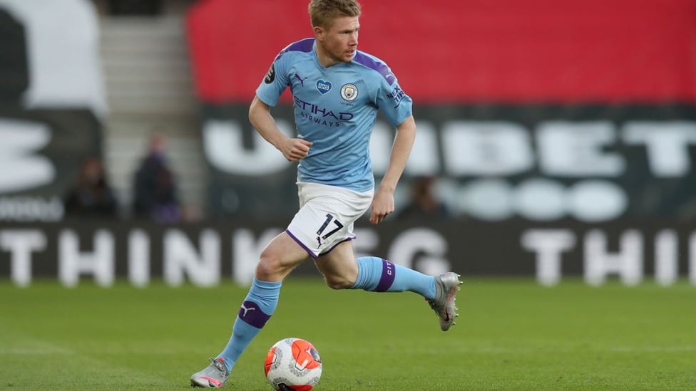 BELGIAN TREAT: Kevin De Bruyne came off the bench on the hour...
