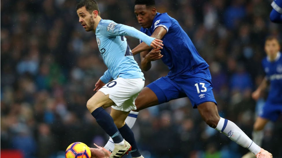 ACTION MAN : Bernardo Silva looks for an opening