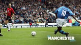 FEED THE GOAT: Shaun Goater enjoyed a day to remember in the last Maine Road Derby...