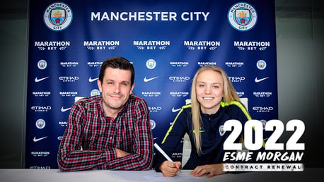A DREAM IN HER HEART: Lifelong City fan Esme Morgan has signed her first professional contract