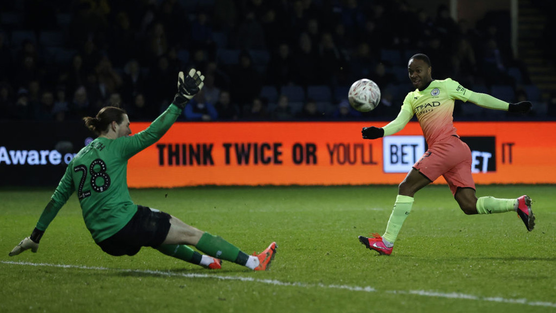 CLOSE CALL: Sterling comes close to doubling our lead.