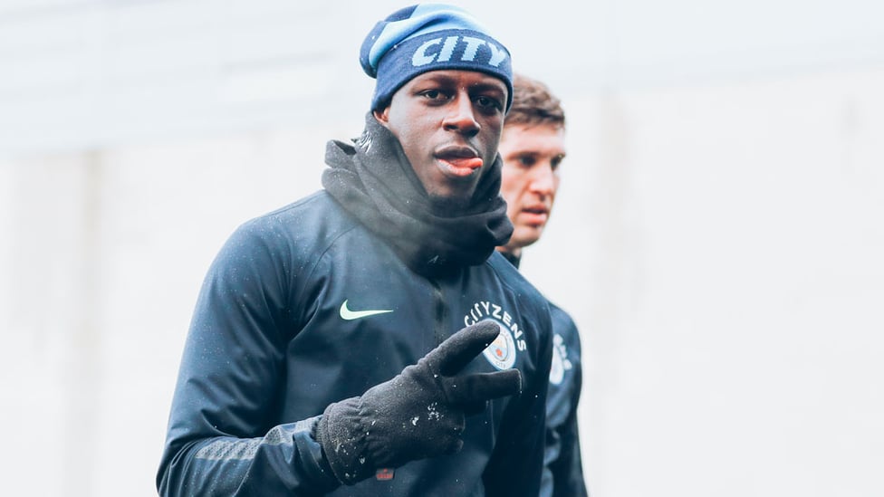 BACK IN THE GAME : And Benjamin Mendy is in mischievous mood!