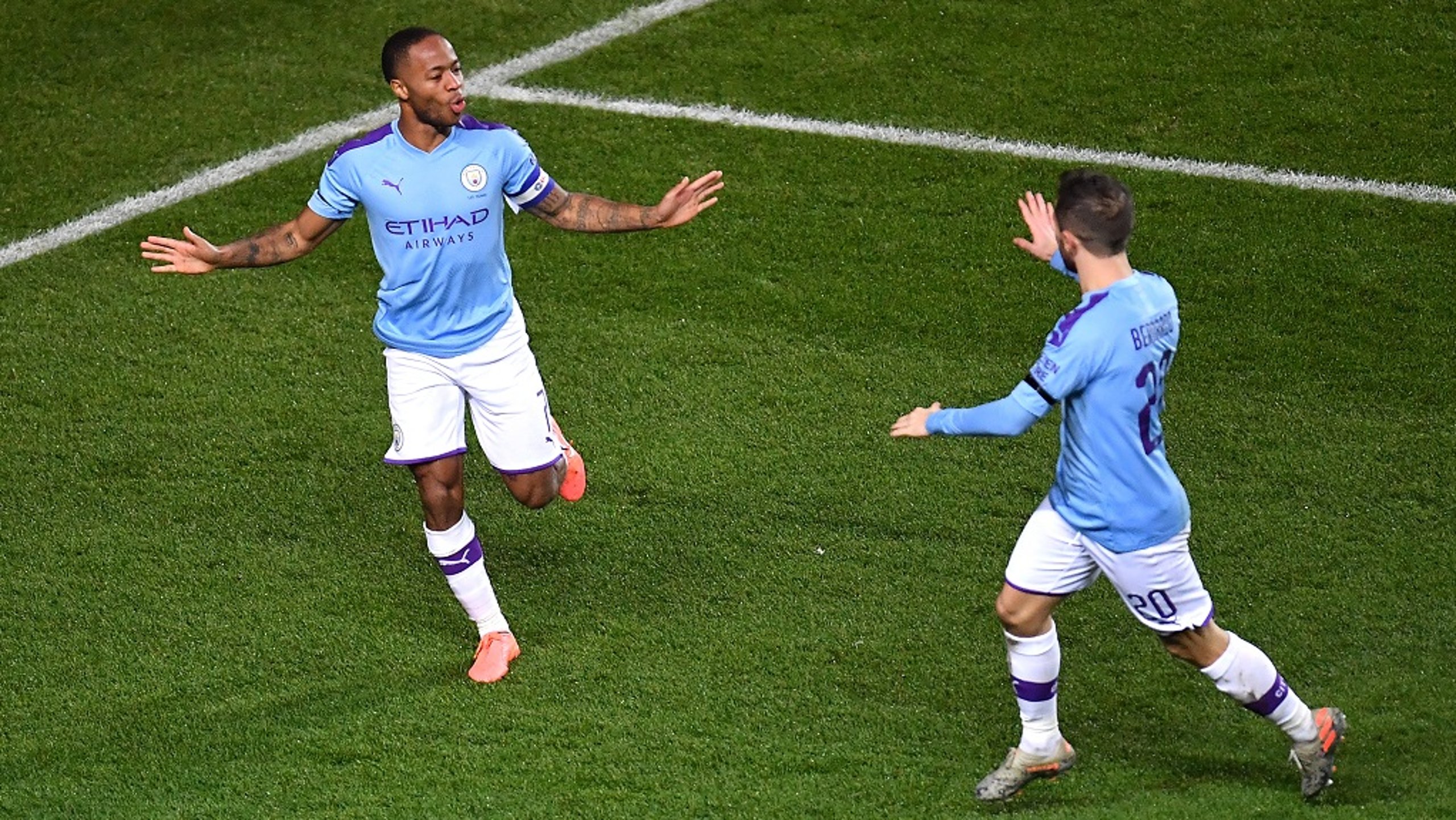 RAPID RESPONSE: Raheem Sterling turns in Angelino's cross