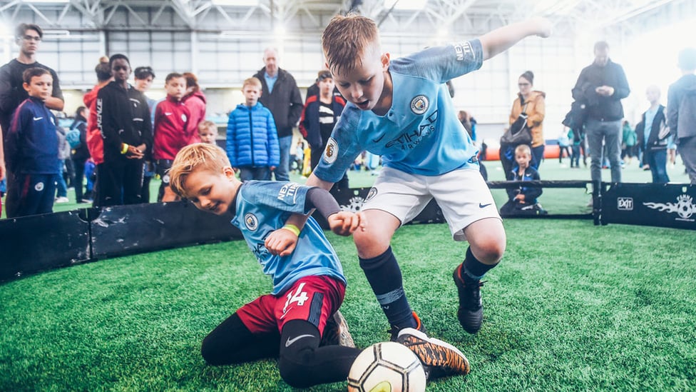 ACTION SHOT : Our young Blues were showed off their skills!