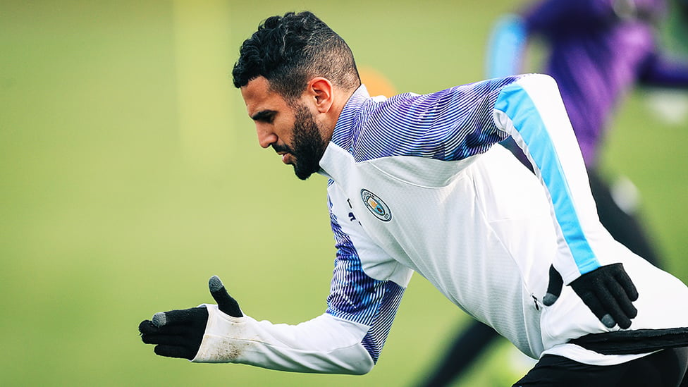 SHARP PRACTICE : It was also great to see Riyad Mahrez back in the swing of things after his African Cup of Nations qualifying duty with Algeria