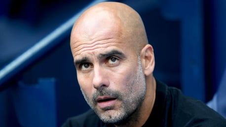 BOSS MAN: Pep watches on from the sidelines 