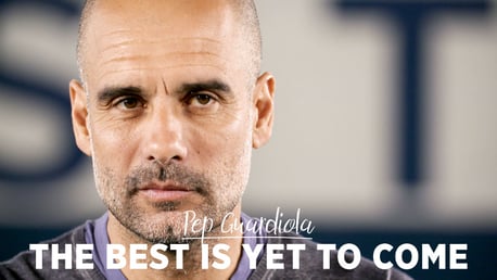 FOURMIDABLES: Pep Guardiola discusses the 2018-19 season, which saw City win all four English trophies. 