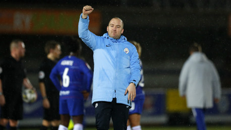 DELIGHTED: Nick Cushing reflects on the Conti Cup semi-final win over Chelsea...