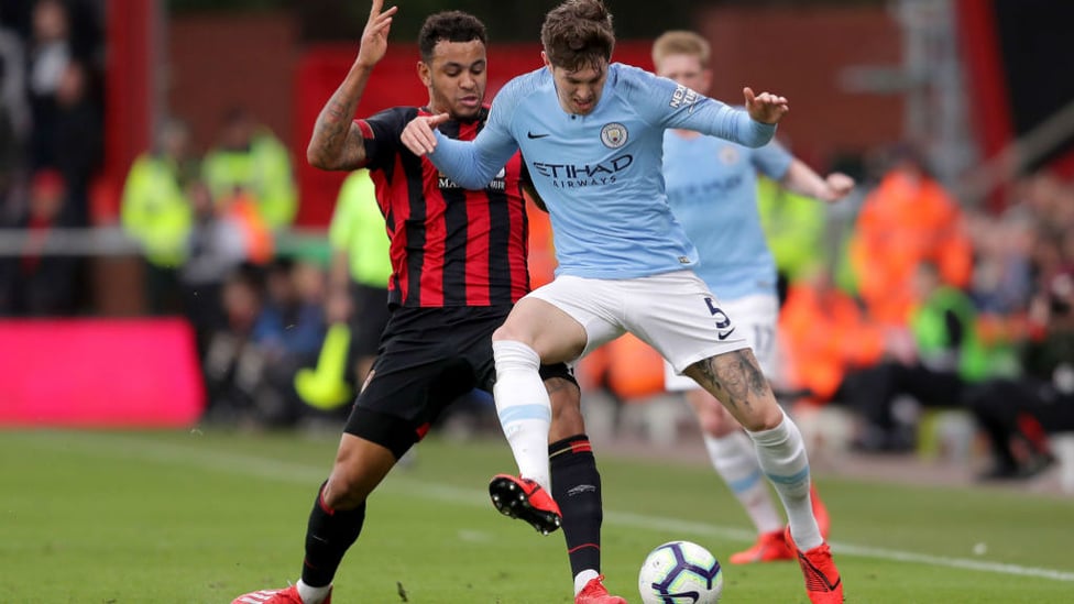 SOLID AS A ROCK : John Stones brushes off Josh King