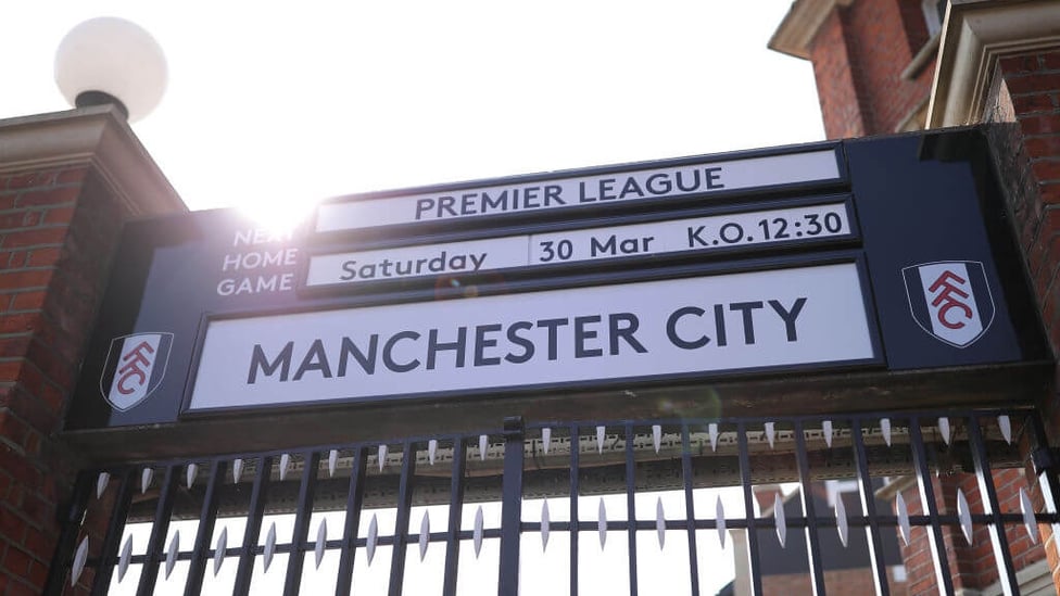 A WARM WELCOME : A sun-kissed Craven Cottage is our venue for the afternoon