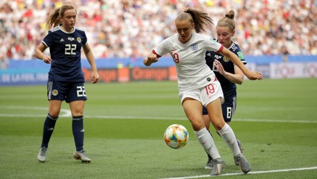 ON FORM: Georgia Stanway provided an assist for England against Belgium.