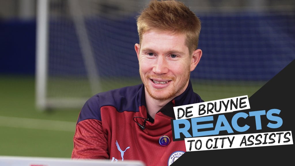 Kevin De Bruyne reacts to City assists