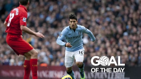 Goal of the Day: Sergio Aguero v Liverpool, 2013