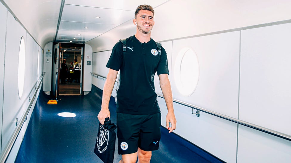 YOU'LL BE MY AYMERIC LAPORTE : The French centre-half looks relaxed. Let's hope he picks up where he left off last season!